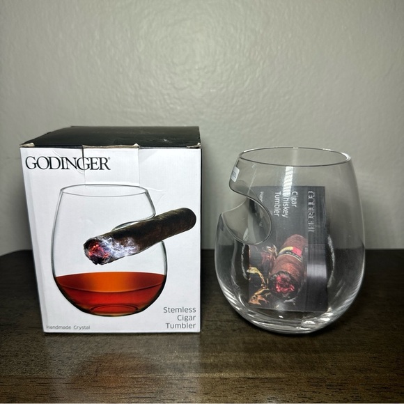 Godinger 15oz Cigar Whiskey Glass - Clear - Picture 1 of 6